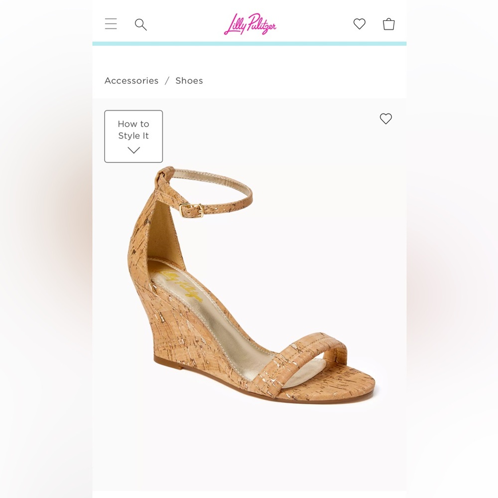 Lily Pulitzer JENNA WEDGE. Brand new. Never worn.